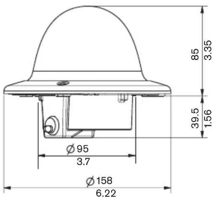 BOSCH VDC445V0410 - Dimensions (mm/pouces) - 2
