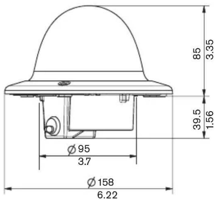 BOSCH VDC445V0410 - Dimensions (mm/inches) - 2