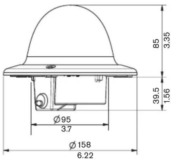 BOSCH VDC445V0410 - 尺寸 （毫米英寸） - 2