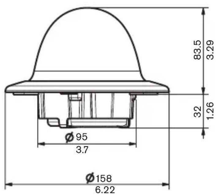 BOSCH VDC445V0910S - 尺寸 （毫米） - 2