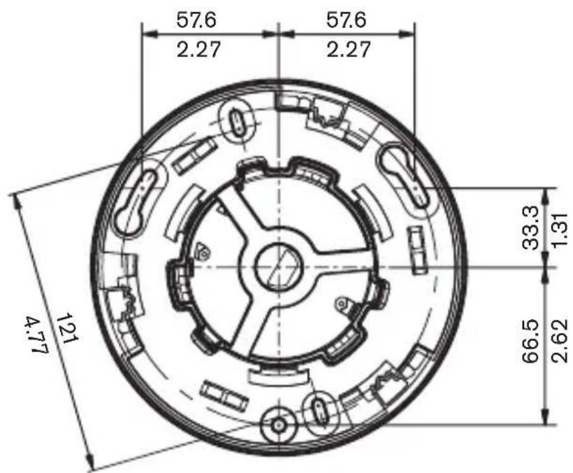 BOSCH VDC455V0310S - Dimensions (mm/pouces) - 1