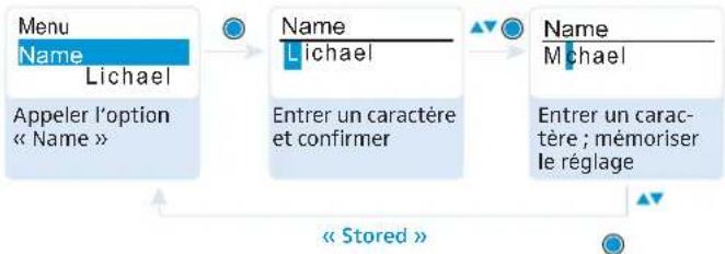 SENNHEISER EK 100 G3 - Saisir un nom – « Name » - 1