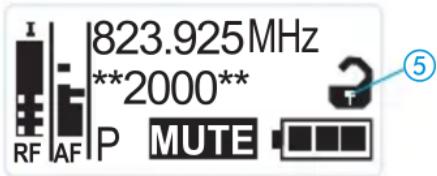 SENNHEISER EK 2000 - Désactiver temporairement le verrouillage des touches - 2