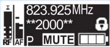 SENNHEISER EK 2000 - Contenu de l'affichage Affichage standard sélectionnable - 2