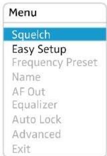 SENNHEISER EM 2050 - Quitter une option - 4