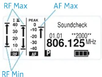 SENNHEISER EM 2050 - Effectuer un soundcheck - 2