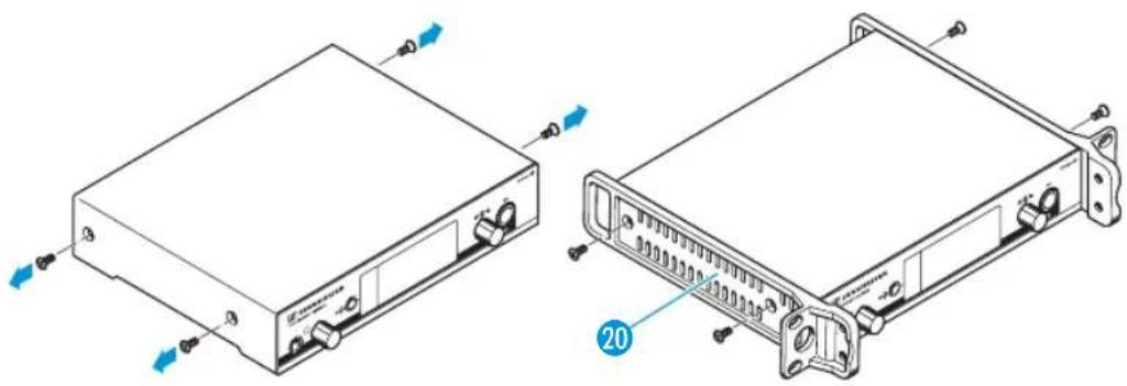 SENNHEISER EM 300 G3 - Monter les équerres de montage - 2