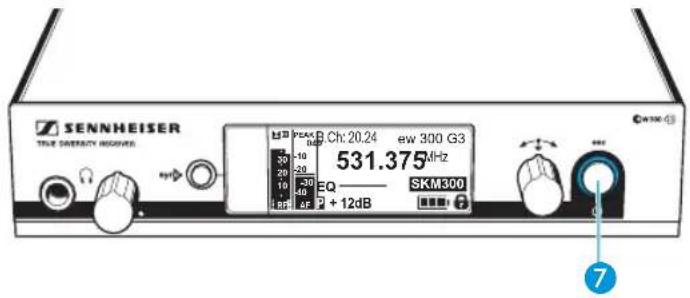 SENNHEISER EM 300 G3 - Raccorder le bloc secteur - 2