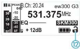 SENNHEISER EM 300 G3 - Si l'un des affichages standard est affiché ... - 1