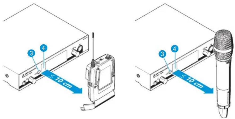 SENNHEISER EM 300 G3 - Synchroniser un émetteur avec le récepteur - 2