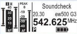 SENNHEISER EM 500 G3 - Couper le signal audio - 10