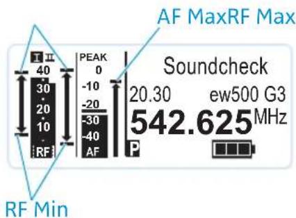 SENNHEISER EM 500 G3 - Effectuer un soundcheck - 5