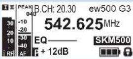 SENNHEISER EM 500 G3 - Couper le signal audio - 9