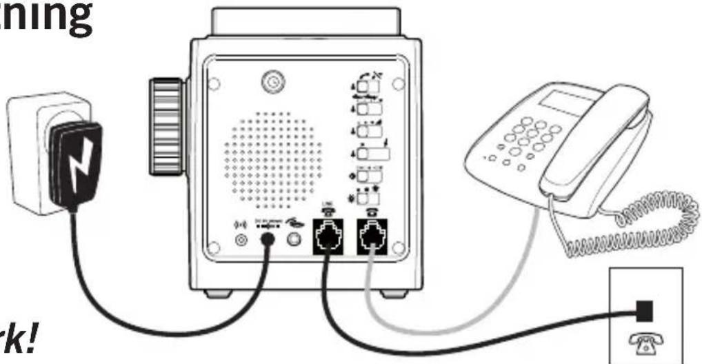 DORO HearPlus 333cl - Tilslutning - 1