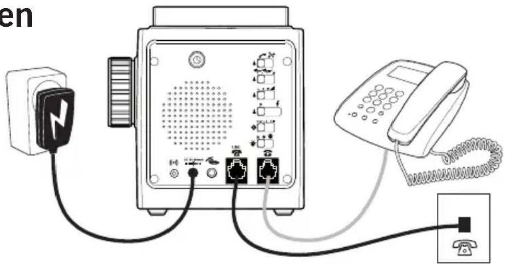DORO HearPlus 333cl - Aansluiten - 1