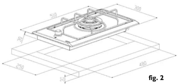 FRANKE Modul Bisel 2G - Preparazione del mobile - 2