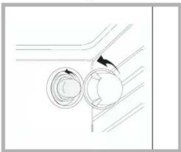 HOTPOINT-ARISTON F 532 C.1 IX HA - Replacing the light bulb - 1