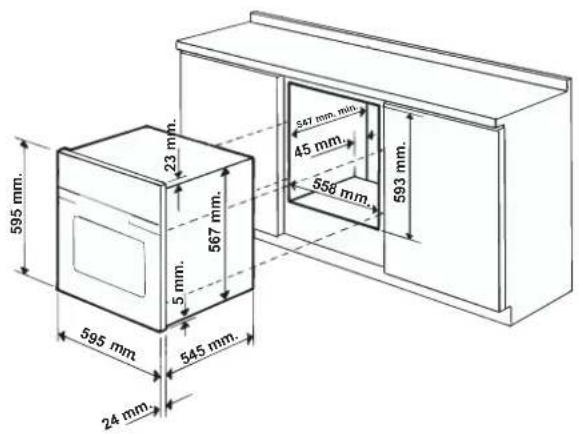 HOTPOINT-ARISTON F 532 C.1 IX HA - Encastrement - 1