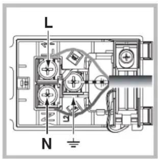 HOTPOINT-ARISTON OS 992 C IX HA - Montaje del cable de alimentacion electrica - 2
