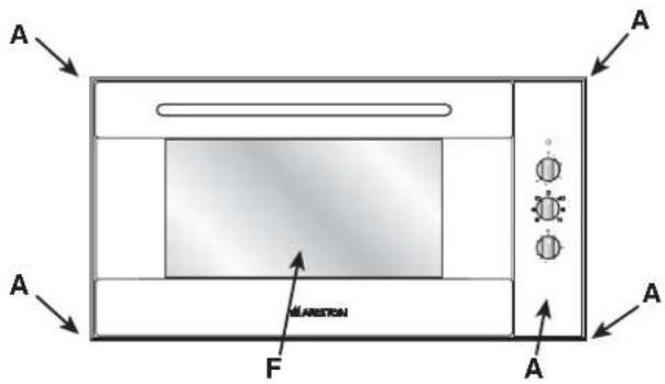 HOTPOINT-ARISTON MB 91.3 IX HA - Fastening the oven - 1