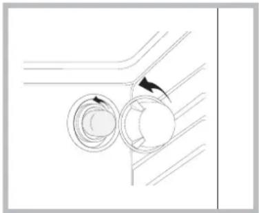 HOTPOINT-ARISTON MB 91.3 IX HA - Substituição da lampada - 1