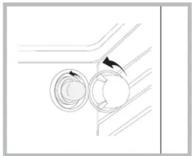 HOTPOINT-ARISTON MB 91.3 IX HA - Sustituir la bombilla - 1