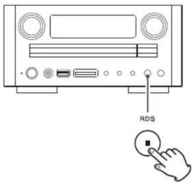 TEAC CRH238I B - Appuyez sur la touche RDS (ou sur la touche RDS de la télécommande). - 1