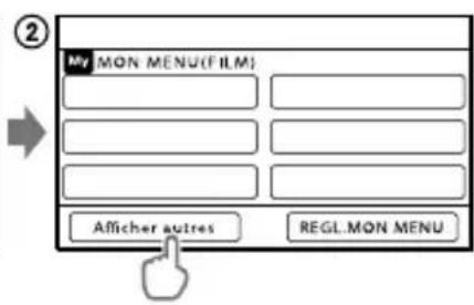 SONY Handycam DCRSX65ES - Utilisation des menus - 2