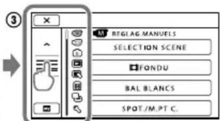 SONY Handycam DCRSX65ES - Utilisation des menus - 3
