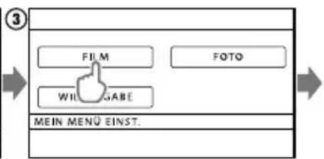SONY Handycam DCRSX65ES - Verwendung von MEIN MENU - 3
