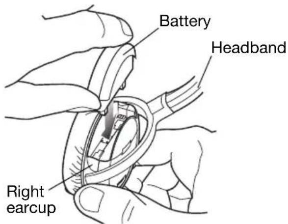 Battery Headband Right earcup