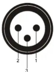 Omnitronic PM408 - Symmetrischer XLR-Einbaustecker: - 1