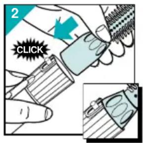 PHILIPS HP4651 - To affix an attachment: - 1