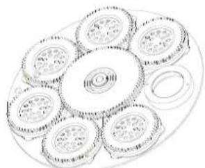 Futurelight PHS750E - Ne jamais dévisser les vis des gobo rotatifs. autrement les paliers ouvrent. - 2