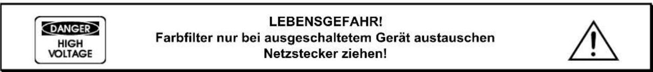 Futurelight PHW575 - Einsetzen/Austauschen von Farbfiltern - 1