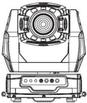 Futurelight PHW1200E - DMX-512 connection / connection between fixtures - 1