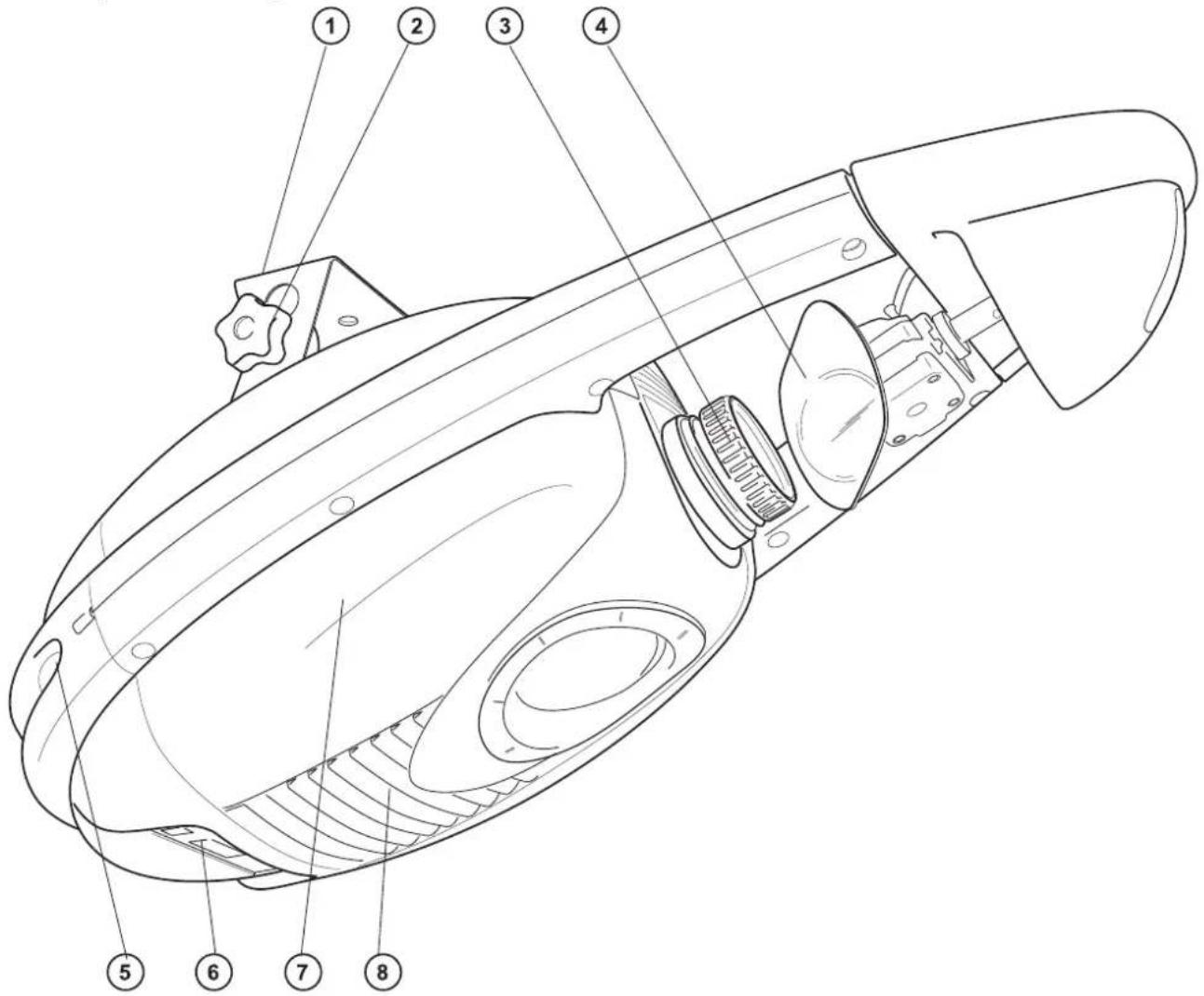 Futurelight DJScan 260 - Descripción de las partes - 1