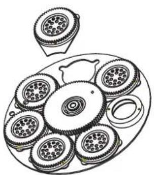 Futurelight PSX575 - Inserting/Exchanging gobos - 6