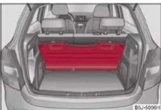 SKODA Fabia (2010) - Autres positions de la tablette du coffre à bagages - 2