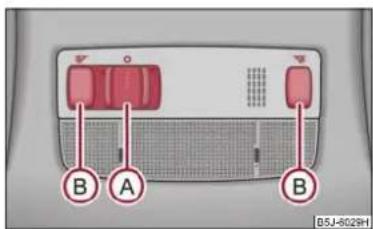 SKODA Fabia (2010) - Eclairage de l'habitacle à l'avant/à l'arrière* - Type 1 - 1