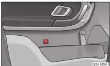 SKODA Fabia (2010) - Surveillance de l'habitacle* et surveillance de la protection anti-remorquage* - 1