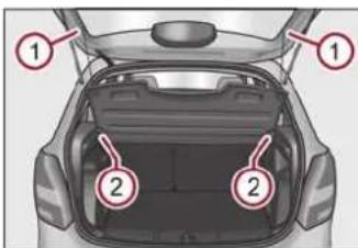 SKODA Fabia (2010) - Tablette de coffre à bagages - 1