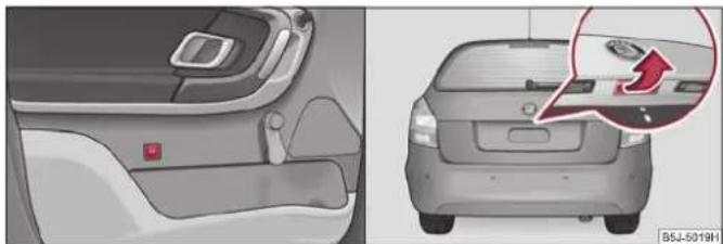 SKODA Fabia (2010) - Capot du coffre à bagages* - 1