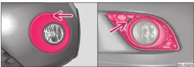 SKODA Fabia (2010) - Cache du phare antibrouillard Fabia Scout, Fabia RS - 1