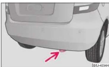 SKODA Fabia (2010) - Oeillets de remorquage arriere - 1