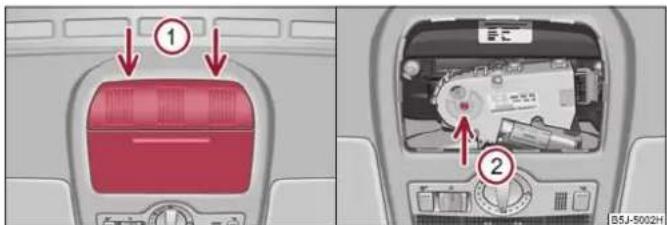 SKODA Fabia (2010) - Actionnement de secours - 1