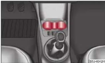 SKODA Fabia (2010) - Porte-gobelets à l'avant - 1