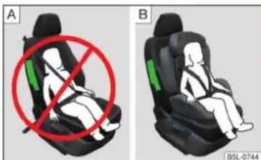 SKODA Rapid (2014) - Sécurité des enfants et airbag latéral - 1