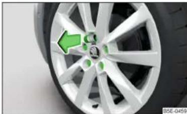 SKODA Rapid (2014) - Capuchons des boulons de roue - 1
