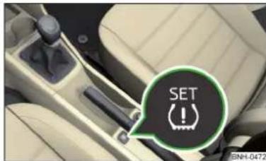 SKODA Rapid (2014) - Enregistrer les valeurs de pression des pneus - 1